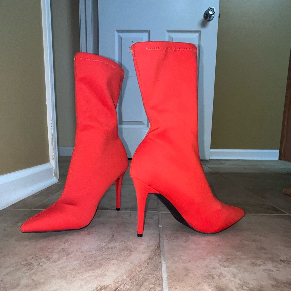 Orange Booties